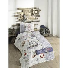 Clasy Sailife Mavi Denizci Tek Kisilik Yatak Ortusu Fiyati