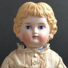 Reproduction of Antique French Bebe Tete Dep 18” Doll by Opal Butler