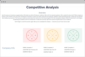 Competitive Analysis Template And Examples Xtensio