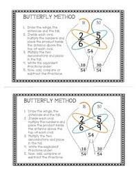 Butterfly Method For Fractions Packet Math Fact Worksheets Fractions Packet Fractions