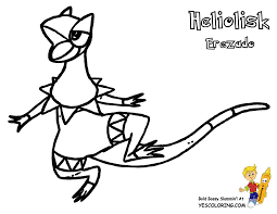 Helioptile from the new pokemon x adn y. Excellent Pokemon X Coloring Slurpuff Diancie Free Boys Coloring