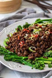 This easy recipe serves a family of four and is ready in less than an hour. Crispy Asian Chilli Beef Mince Easy Weeknight Diner Sugar Salt Magic