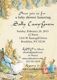 Peter Rabbit Baby Shower Invitation Beatrix Potter Bridal Shower Baby Shower Party Invi Rabbit Baby Shower Invitations Rabbit Baby Shower Bunny Baby Shower