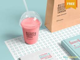 Download Free Transparent Plastic Cup Mockup Plastic Cups Design Packaging Mockup Smoothie Cup