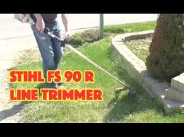 Using my stihl fs 90r to edge one of my commercial properties. Stihl Fs 90 R Line Trimmer Review Youtube