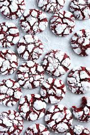 Red Velvet Crinkle Cookies Tutti Dolci Recipe Crinkle Cookies Red Velvet Crinkle Cookies Crackle Cookies
