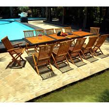 Entretien d'un salon de jardin en bois. Salon De Jardin Teck Et Resine De 12 Places Avec Une Table 200 250 300 Cm