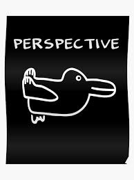 Rabbit Duck Optical Illusion Perspective Mindfuck Philosophy Shirt Poster