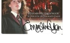 A team of editors takes feedback from our visitors to keep trivia as. Lot Art Emma Watson As Hermione Granger Signed Harry Potter Prisoner Of Azkaban Autographed Artbox Trading Card Each Card Has Picture