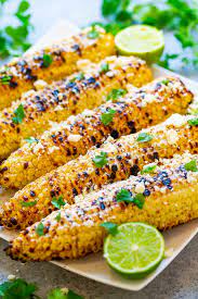 The secret to chili's roasted street corn is the charred exterior. Grilled Mexican Corn Recipe Aka Elote Averie Cooks