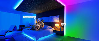 32 8ft rgb led strip light kit smart wifi app control music light tape compatible with alexa google assistant led strip lighting rgb led strip lights led light strips