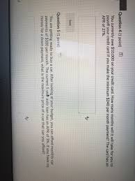 Include loan account number on check. Solved You Currently Owe 10 000 On Your Credit Card How Chegg Com