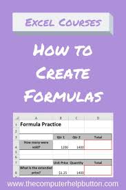 Take This Online Course On The Creating Formulas And Functions In Microsoft Excel Receive A Workbook Class Files And Vid Excel Formula Excel Computer Class