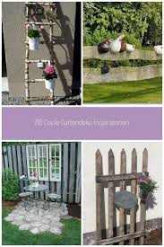 Dekoleiter Aus Birkenstammen Zaun Basteln Zaun Ideen Outdoor Garten Deko