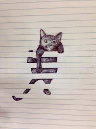 Scribbles Cat Art Cool Drawings Drawings