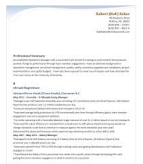 robert baker resume