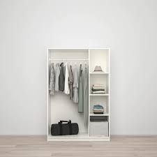 Kleppstad Gardrobszekreny 3 Ajtoval Feher 117x176 Cm Ikea Ikea Ikea Wardrobe Clothes Rail