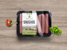 Free Sausage Food Packaging Mockup Psd Food Packaging Sausages Packaging Packaging Mockup