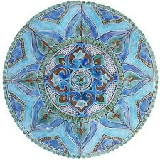 These mandala wall hangings are carved in deep relief and hand painted making each one truly unique. Grosse Outdoor Wand Kunst Kreis Garten Dekor Mit Etsy In 2021 Outdoor Wall Art Large Outdoor Wall Art Ceramic Wall Art