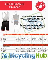 Bicyclinghub Com Castelli Size Charts