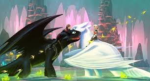 This Fanart Make Me Feel Complicated I Think Is Pretty Good But Wth Astrid With The Light Fury Th How Train Your Dragon How To Train Your Dragon Art