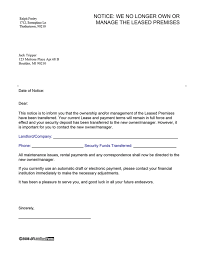 The tone of the letter should be formal Change Of Ownership Management Ezlandlordforms
