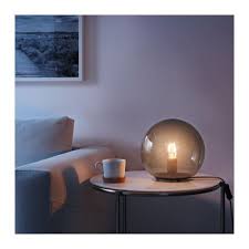 Fado Grey Table Lamp 25 Cm Ikea Lamps Living Room Grey Table Lamps Table Top Lamps