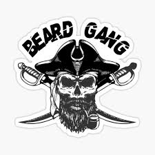 ♦ gild mobbed_tshirt gild hickory over all_black @tmj. Skull With Beard Stickers Redbubble