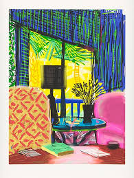 David Hockney Montcalm Interior 2010 Ipad Drawing Printed On Paper 32 X 24 In 81 3 X 61 Cm Edition David Hockney David Hockney Paintings Ipad Drawings
