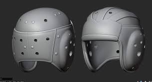 1930s Leather Football Helmet 3d Print Model In 2020 Print Models Football Helmets Leather