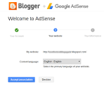 Image result for connect Adsense My Blogger