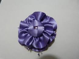 Como Hacer Una Flor En Cinta Organza Para El Cabello Paso A Paso Vid Monos Con Cinta Arcos Del Pelo De La Cinta Tutorial De Flores De Tela