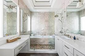 It goes great with marble and is the perfect way to put an urban twist on your pebble shower floor. Pebble Tile Shower Floor Popular Design Types Designing Idea