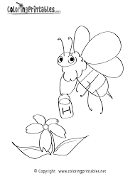 This website have a lot of printable content and products for your class! Free Printable Spring Bee Coloring Page
