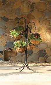 4 Arm Decorative Hanging Basket Plant Stand Plants For Hanging Baskets Outdoor Metal Plant Stands Metal Plant Stand