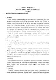 Menentukan kebutuhan dasar pembeli untuk dilayani dan dipenuhi. Laporan Pendahuluan Konsep Kebutuhan Nutrisi
