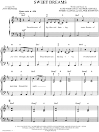 Check spelling or type a new query. Download Digital Sheet Music Of Sweet Dreams For Piano Vocal And Guitar