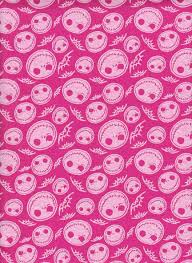 Jack Skellington Skeleton On Pink Cotton Jersey Fabric Inspired By Nightmare Before Chris Jack Skellington Nightmare Before Christmas Wallpaper Skull Wallpaper