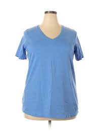 Details About Woman Within Women Blue Short Sleeve T Shirt 18 Plus