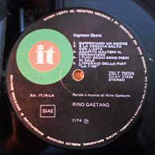 Rino Gaetano 1974 Ingresso Libero 33 Giri Lp