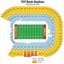 Tcf Bank Stadium Seating Map Map 2018
