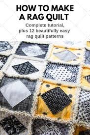 A Beginner S Guide To Rag Quilting Book Rag Quilt Patterns Rag Quilt Patterns Easy Book Quilt