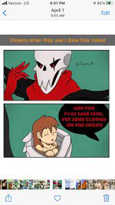 This has seriously become a meme for my comic🤣 This and how everyone  thinks its a vore comic cause frisk was shrunk! : r/Undertale