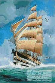 I am not afraid of storms for i am learning how to sail my ship. Tall Ship Cross Stitch Pattern By Tereena Clarke Crosstitch Com