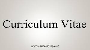 How To Say Curriculum Vitae Youtube