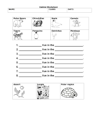 Habitats Worksheet Grade 1 Science Science Worksheets 1st Grade Worksheets Free Science Worksheets