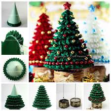 Creative Ideas Diy Ribbon Kanzashi Christmas Tree