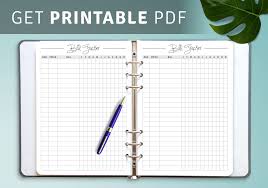 Saving an excel spreadsheet as a pdf can be confusing, and the finished file often looks different from how we want it to be presented. Download Printable Square Grid Monthly Bill Tracker Pdf
