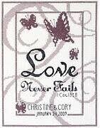 My one and always cross stitch pattern. Weddings Cross Stitch Kits 123stitch Com