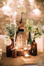 30 Rustic Fall Wedding Ideas To Steal Wedding Table Centerpieces Diy Wedding Decorations Wedding Table Numbers